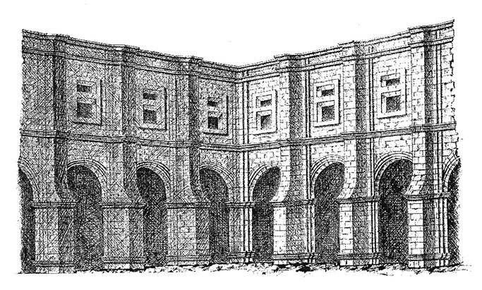 Medio claustro de San Vicente