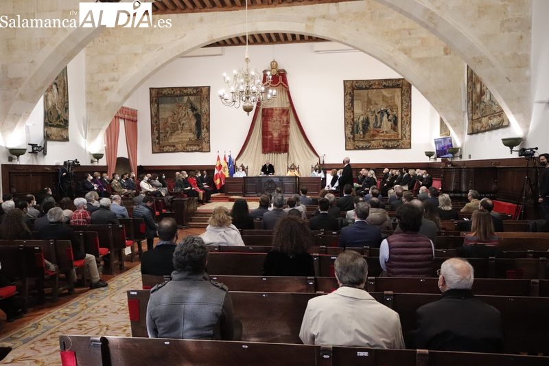 Homenaje de la Universidad de Salamanca a Nebrija durante la festividad de Santo Tomás de Aquino