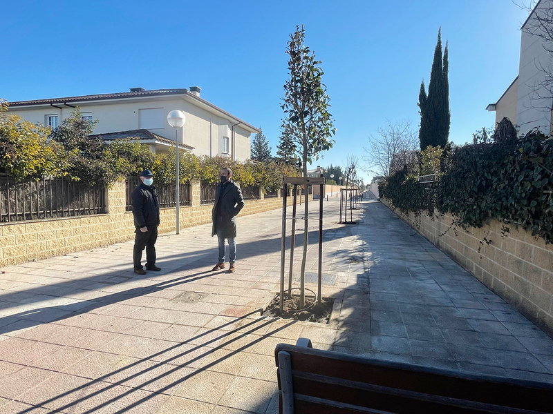 Concluyen las obras de reordenación de la calle Soria, en la urbanización Albahonda I