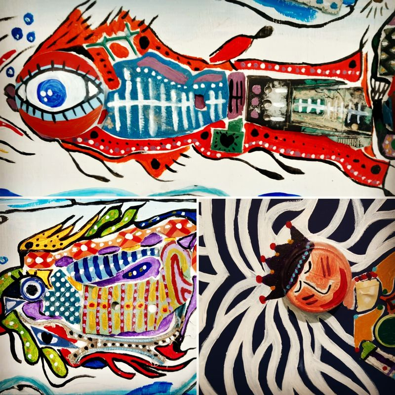 ‘Basuraleza’, la exposición de cuadros creados a partir de residuos recogidos en entornos naturales