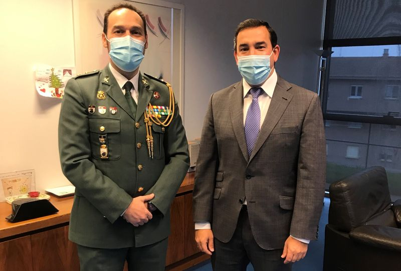 Primer encuentro del nuevo jefe de la Comandancia de la Guardia Civil de Salamanca con el delegado de la Junta