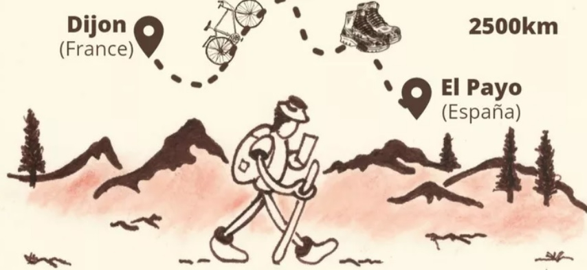 Un descendiente de El Rebollar acercará desde Francia, andando y en bici, las cenizas de su padre