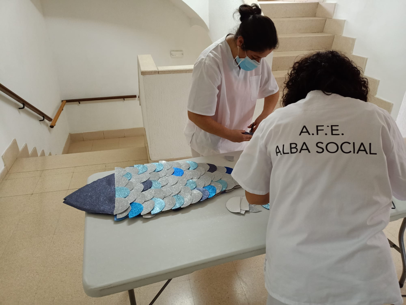 Continúan los trabajos teórico prácticos del alumnado del AFE Restaura Verde y AFE Alba Social