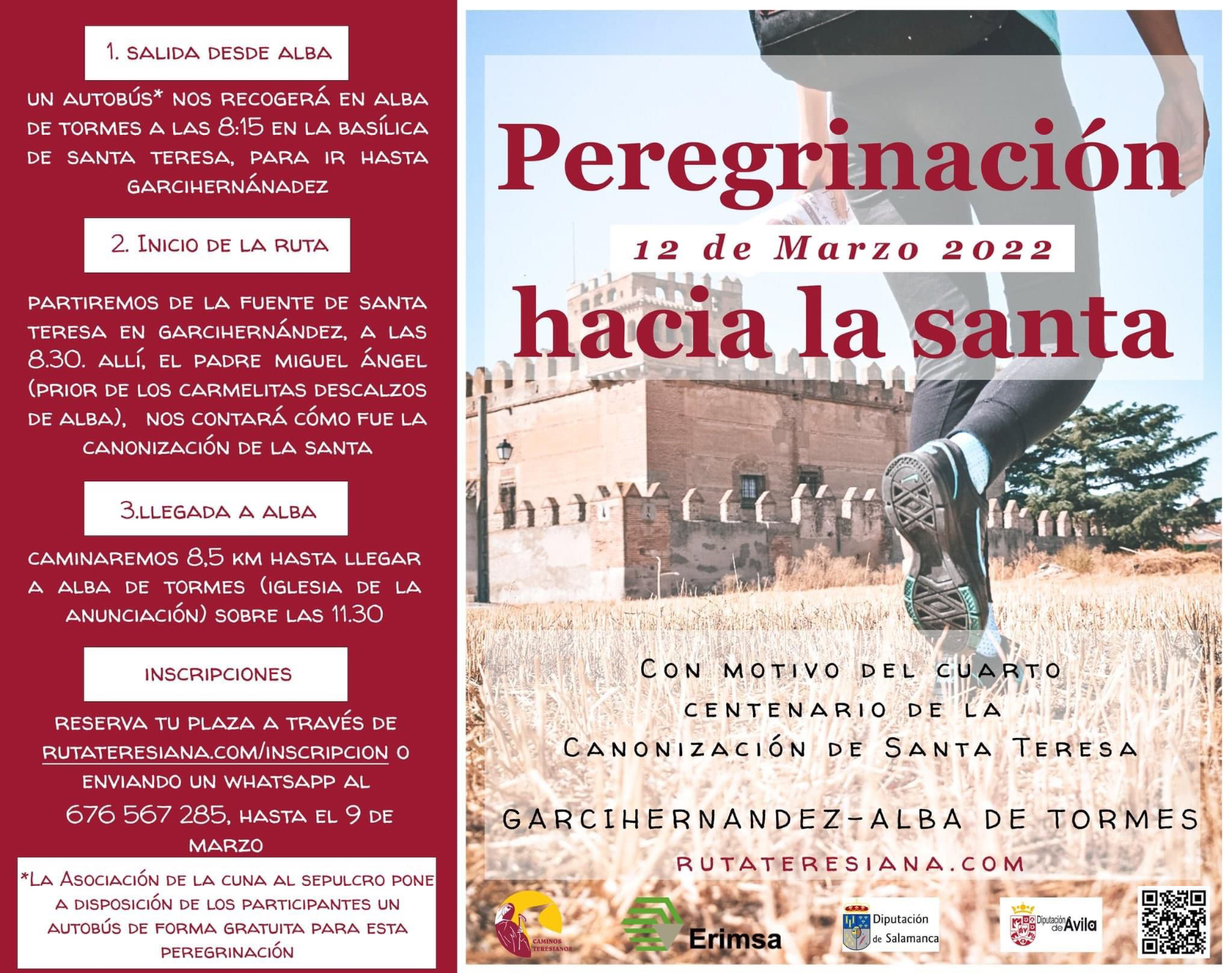 Convocada una peregrinación hacia la Santa el próximo 12 de marzo
