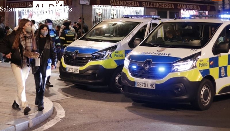 Intensa noche del jueves en el centro de Salamanca con más de 60 denuncias, dos peleas y siete intervenciones por ruidos