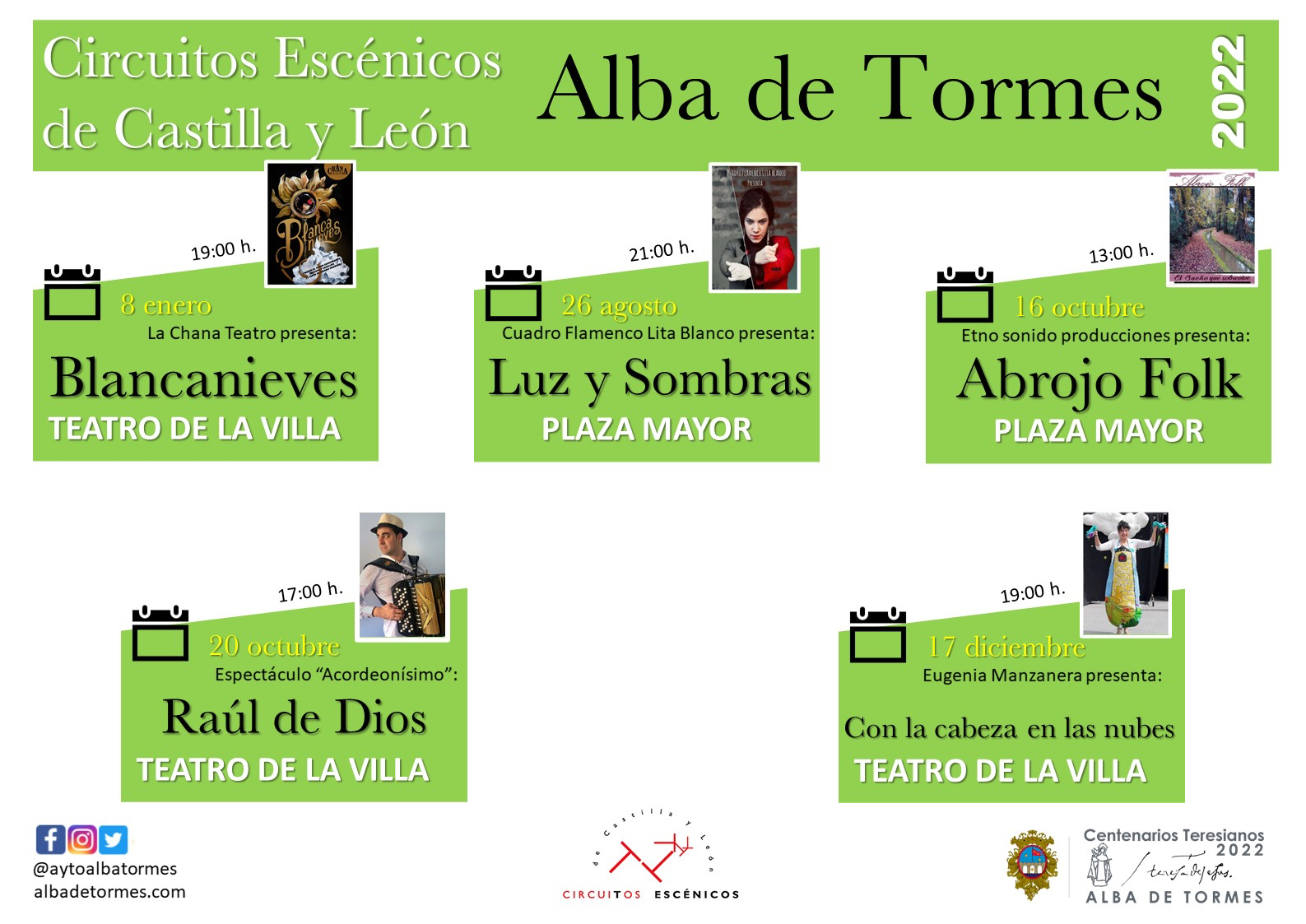 Las representaciones dentro de los Circuitos Escécnicos llegarán en el último cuatrimestre del año