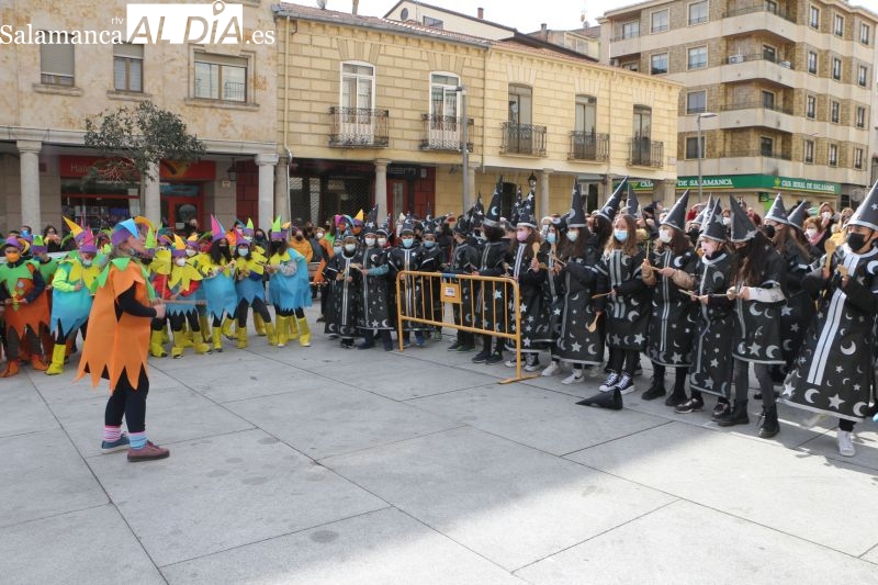 Los escolares de Guijuelo retoman la alegría del carnaval