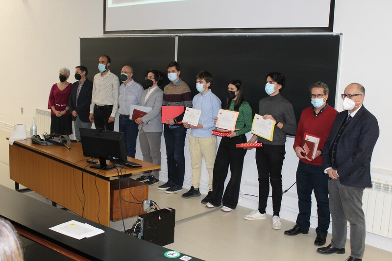 Entrega de los premios de la fase local de la Olimpiada de Física