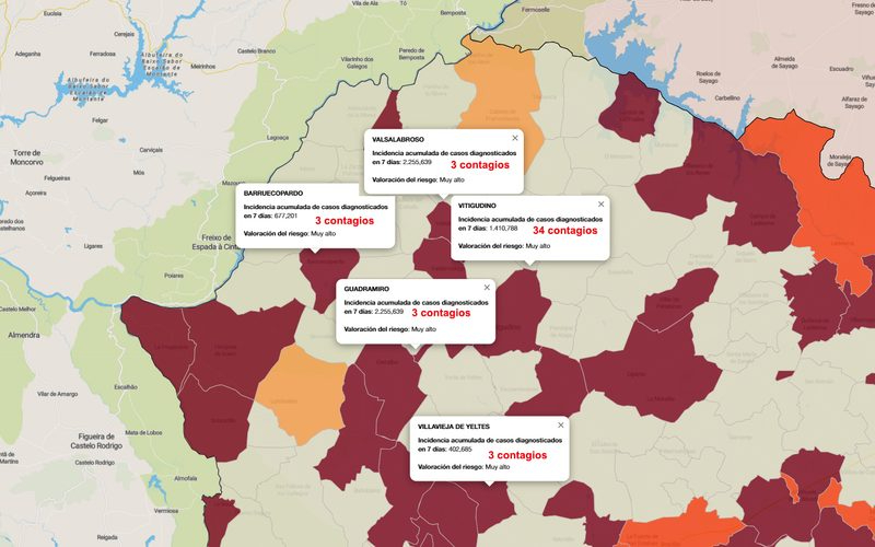 El número de contagios en Las Arribes se mantiene estable con tendencia a la baja