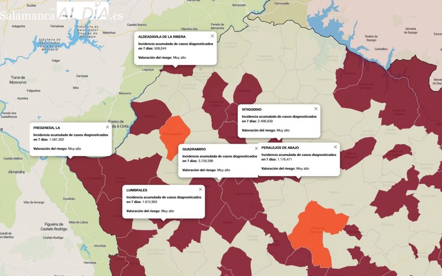Las Arribes recupera la tendencia a la baja en el número de contagios y de municipios