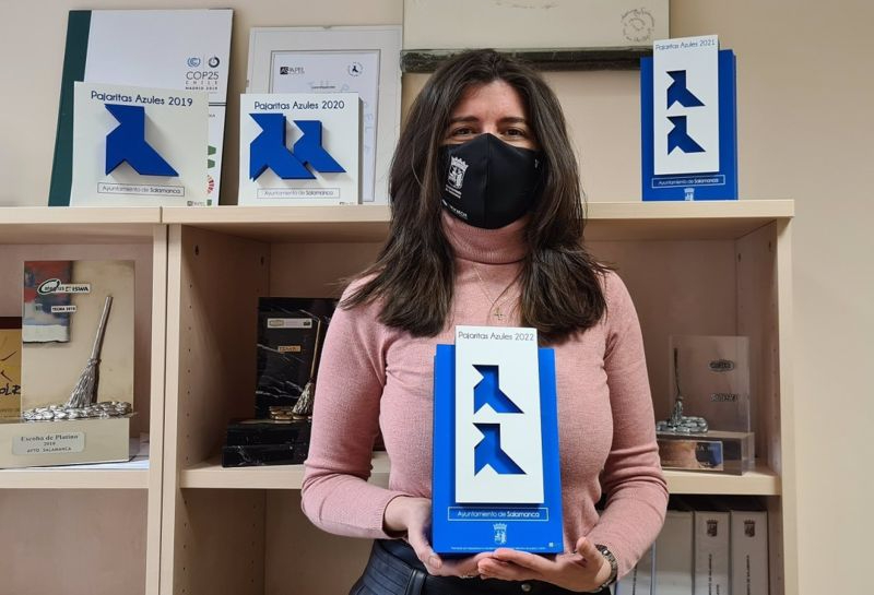 Salamanca recibe una doble distinción Pajarita Azul por el reciclaje de papel y cartón