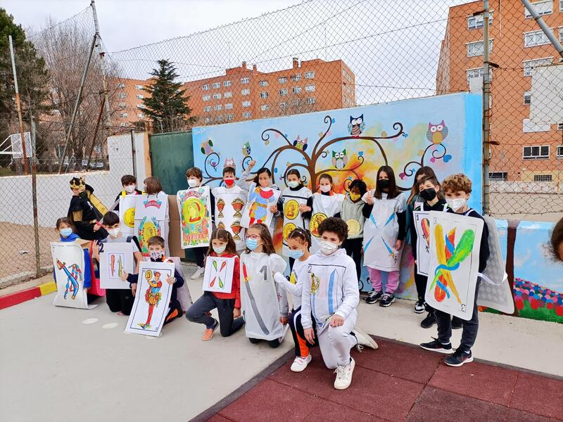 Carnaval de cuentos y juegos de mesa en el Colegio Antonio Machado 