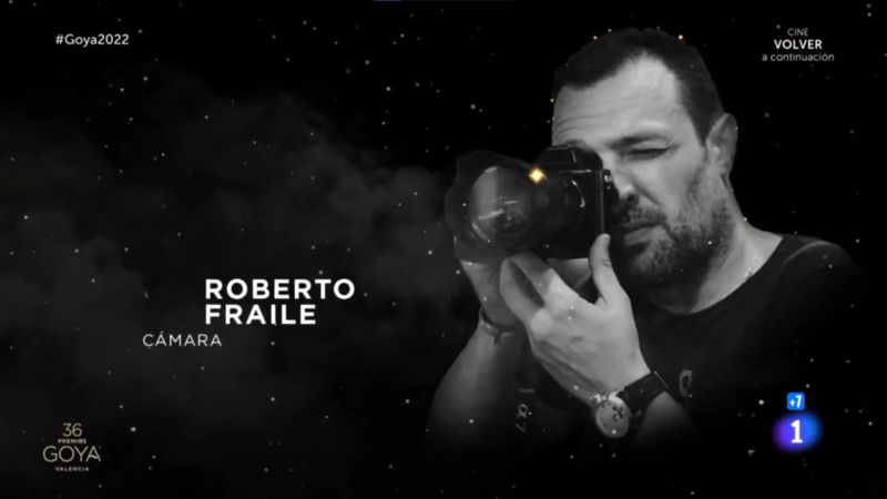 Los Goya recuerdan al cámara salmantino Roberto Fraile en su in memoriam