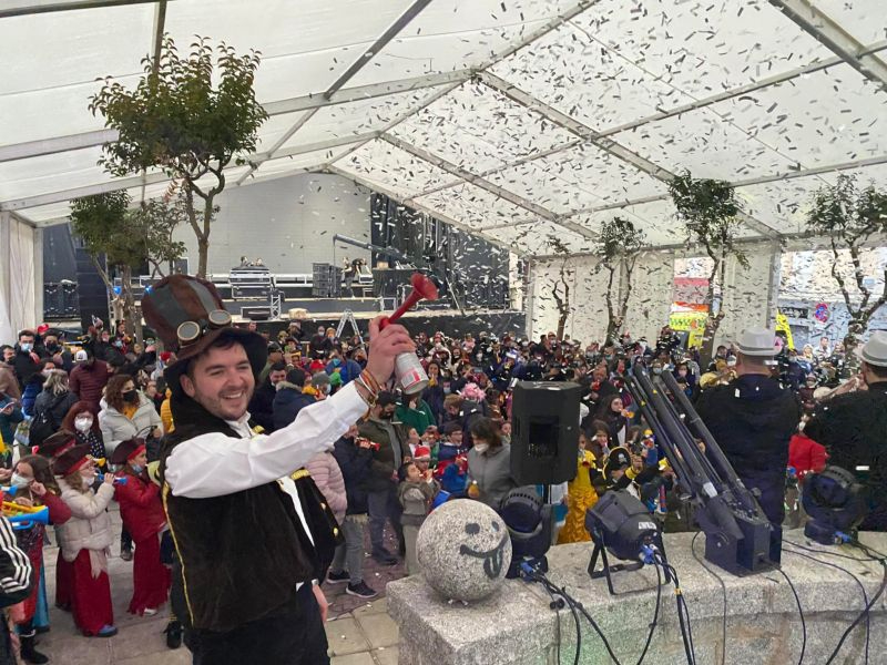 Guijuelo se sumerge en el carnaval con una novedosa trompetada