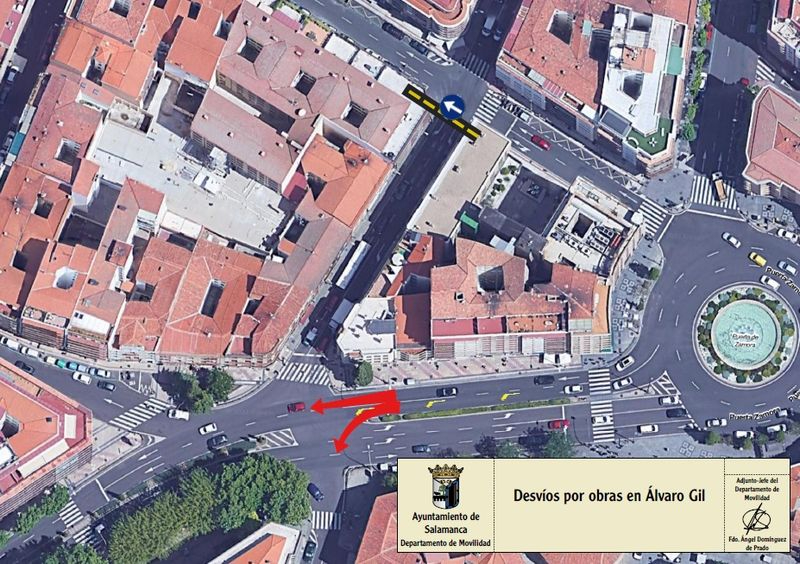 La segunda fase de las obras de la calle Álvaro Gil provocará nuevos cortes de tráfico