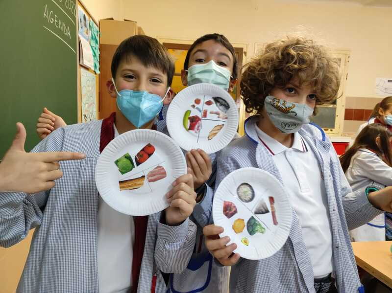 El plato saludable, un didáctico taller en el Colegio San Juan Bosco 