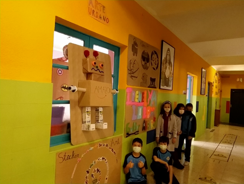 Taller de arte urbano en el Colegio San Juan Bosco