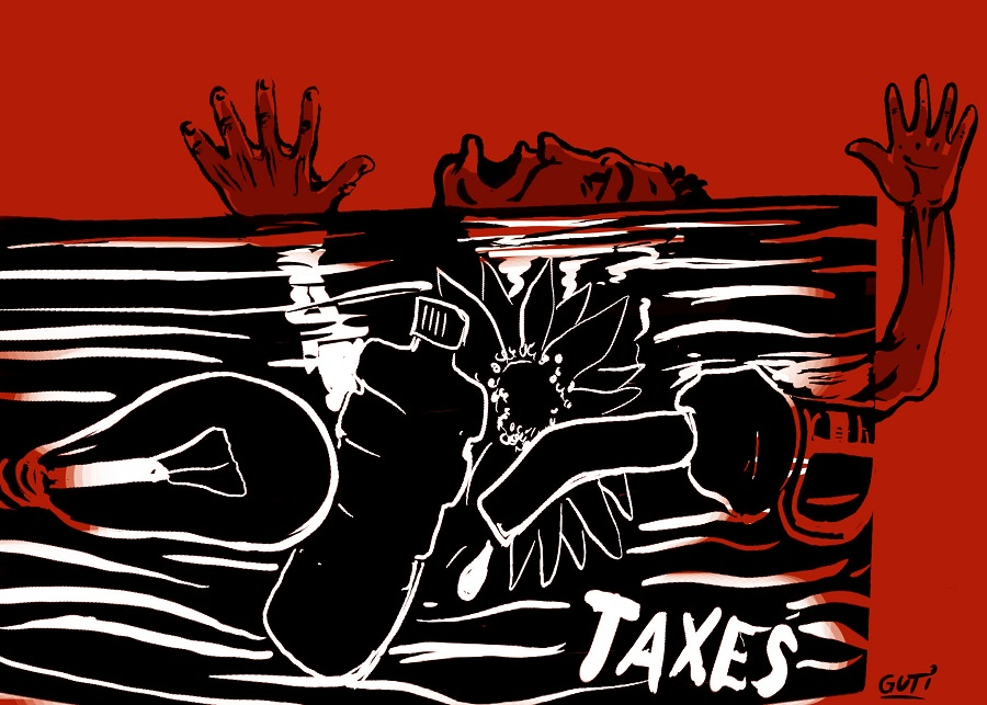 Con el agua al cuello