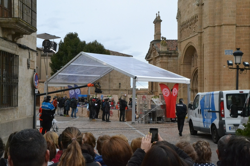 MasterChef graba en Ciudad Rodrigo con gran expectación por parte de los mirobrigenses
