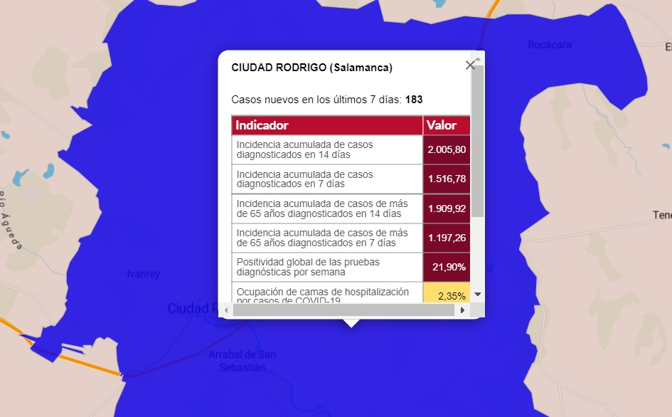 Detectados 23 nuevos positivos en Ciudad Rodrigo y 19 en Martiago