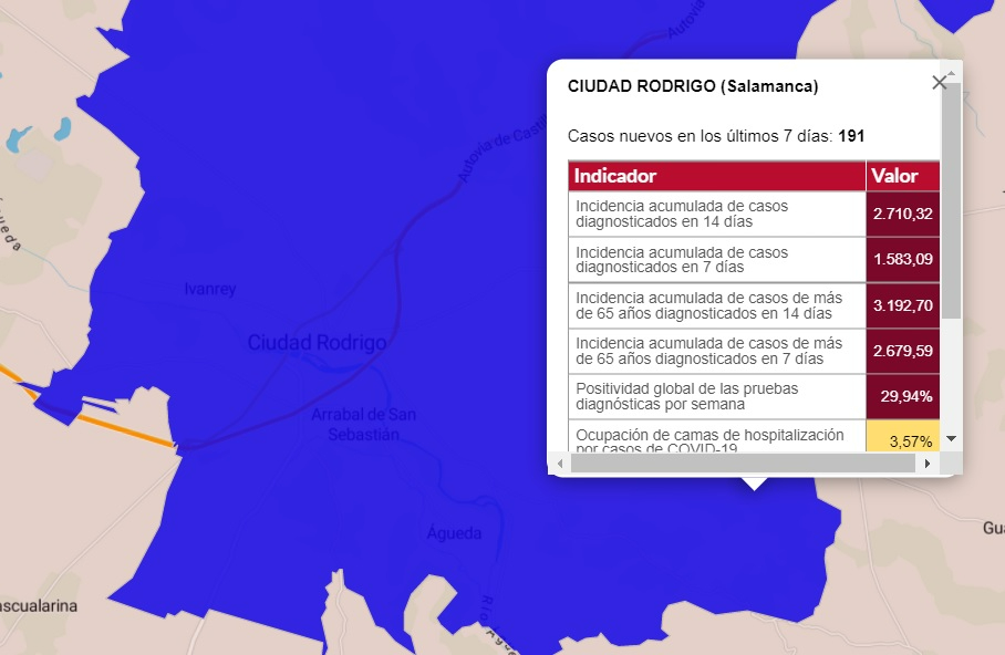 Ciudad Rodrigo registra 60 positivos más y marca un nuevo tope post-carnavalero