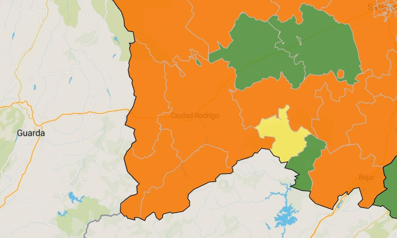 La Zona de La Fuente de San Esteban baja a verde cuatro meses después