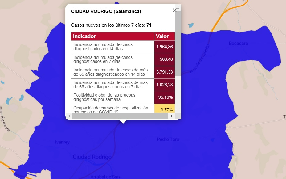 Continúan bajando los datos generales de incidencia aunque 13 localidades suman positivos