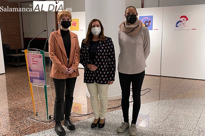 La exposición Re-construyendo, de la ilustradora peñarandina Ruth Rodríguez, pone en marcha la programación municipal del 8M