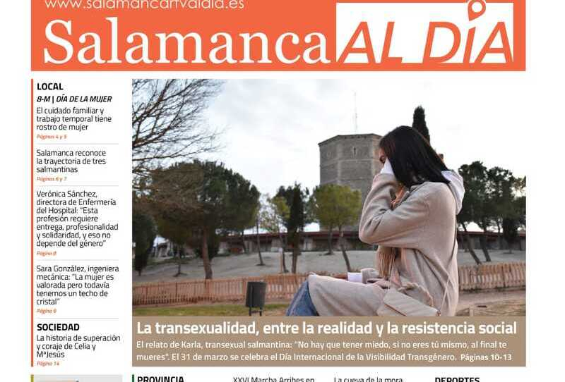 El número de marzo del periódico de papel SALAMANCA AL DÍA sale a la calle este miércoles