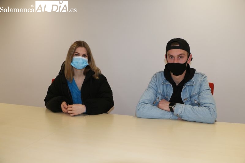 Iryna y Andreii, ucranianos en Guijuelo: Nuestra familia en Ucrania vive con miedo oyendo las sirenas de bombardeo