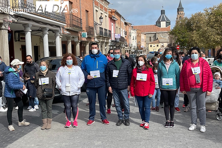 Peñaranda se echa a la calle para participar en la marcha solidaria con Ucrania