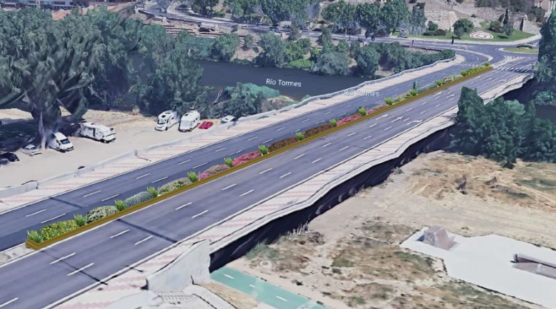 El puente Sánchez Fabrés recibirá mejoras en abril en la mediana ajardinada