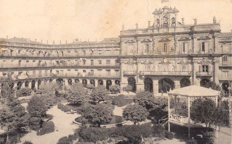 El vergel de la Plaza Mayor a principios del siglo XX