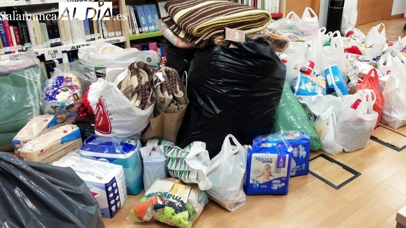 La biblioteca de Lumbrales se llena de solidaridad con el pueblo de Ucrania