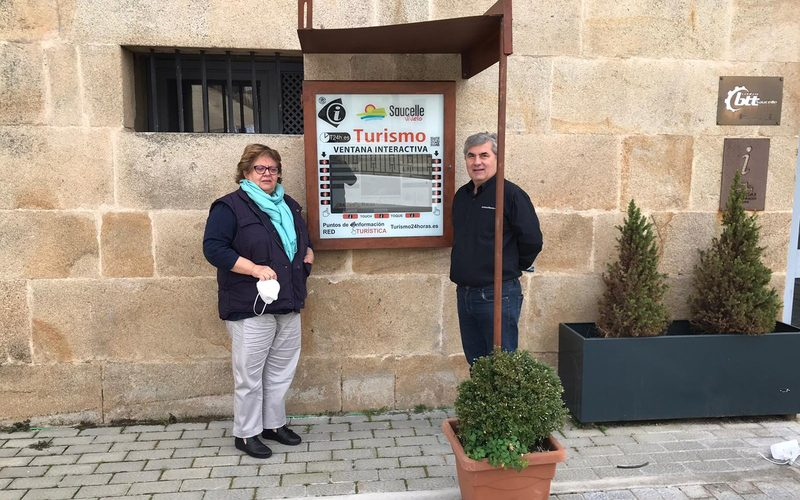 Saucelle cuenta ya con un punto informativo turístico interactivo