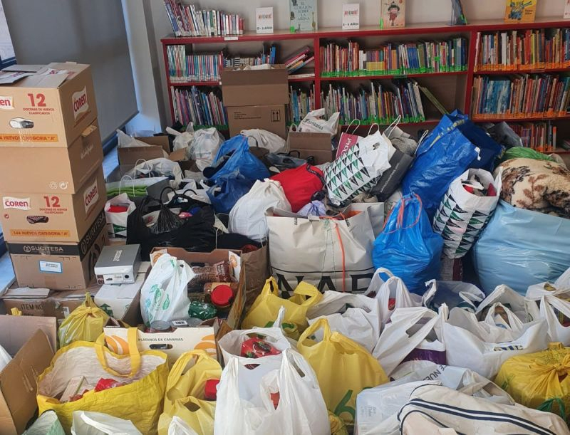 Doñinos completa su campaña de recogida de ayuda para Ucrania