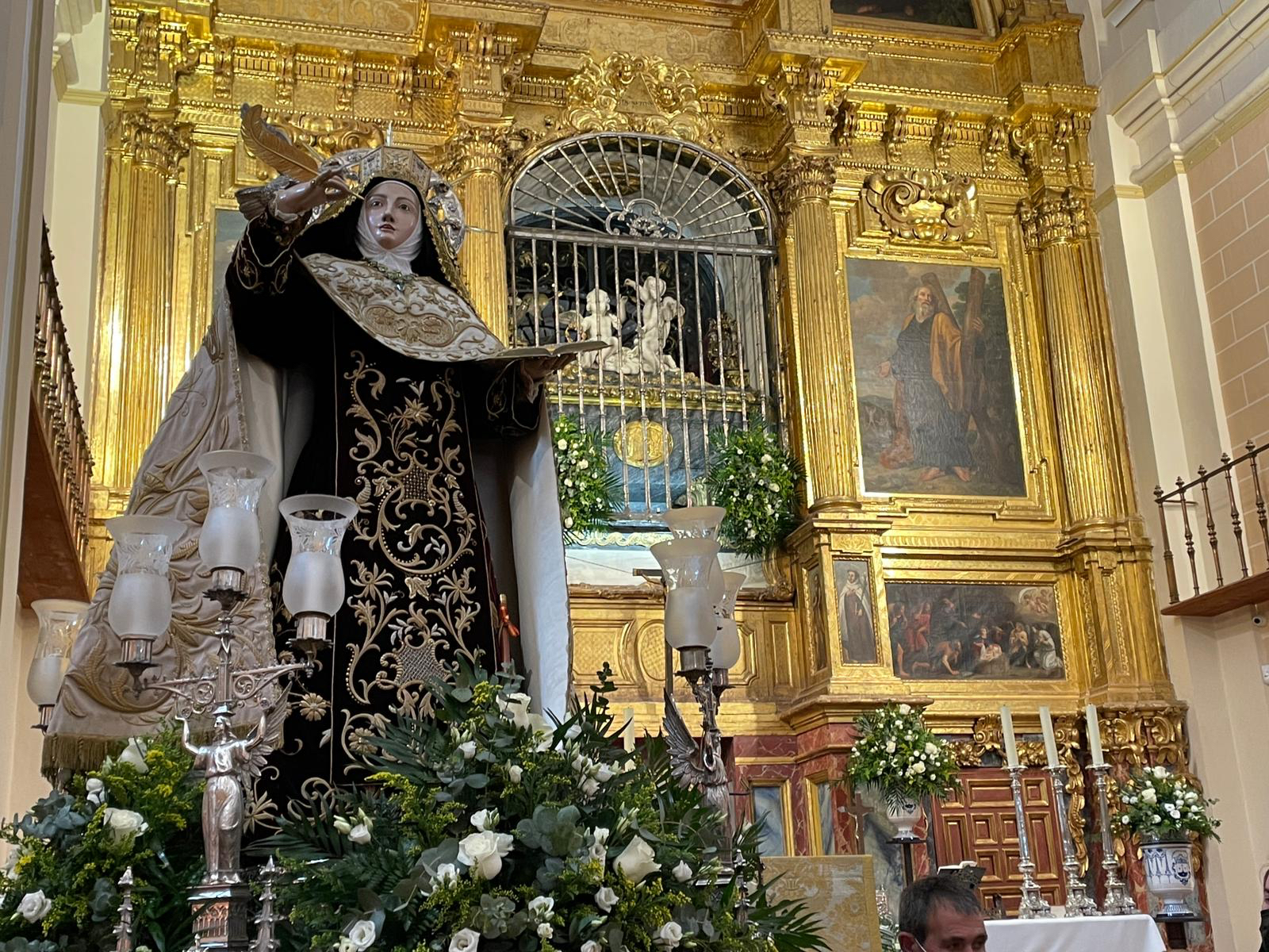La imagen procesional de Santa Teresa presidirá la exposición de los Centenarios Teresianos