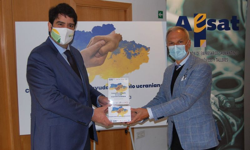 La asociación empresarial salmantina que ha recaudado más de 1.200 euros para refugiados de Ucrania