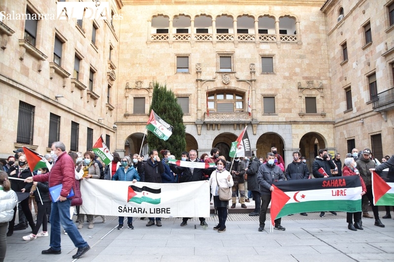 Concentración en Salamanca para exigir al Gobierno que rectifique su posición política con el pueblo saharaui 
