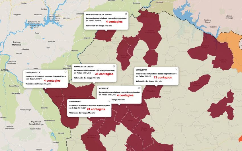 Las Arribes suma un nuevo fallecido y supera el centenar de contagios en la última semana