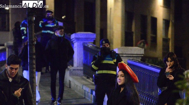 Una pelea nocturna en el centro Salamanca deja un herido