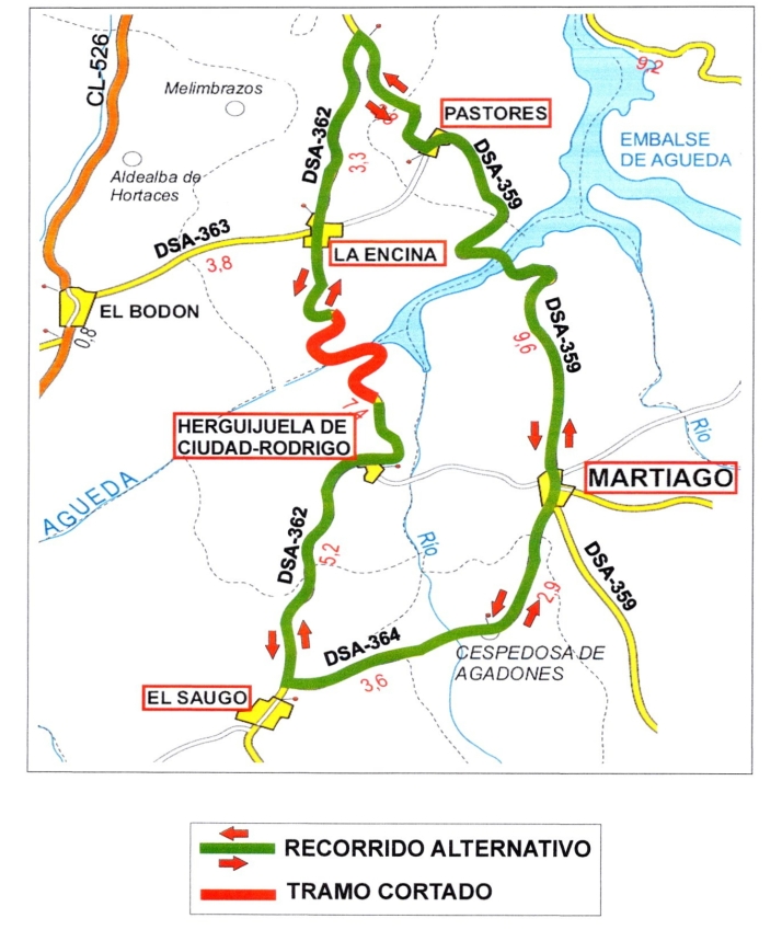 El Risco de la Herguijuela permanecerá cerrado al tráfico hasta mediados de agosto