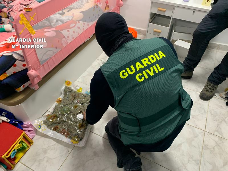 La Operación Badala’ se saldó con 3 detenidos y 21 kilos de marihuana y 640 gramos de heroína incautados