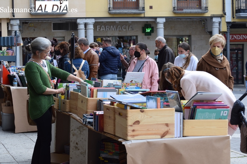 Alba de Tormes celebra su Feria del Libro en la Plaza Mayor