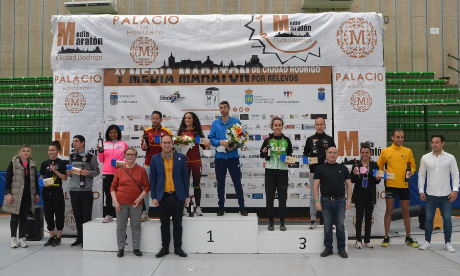 Javier Alves Vas y Lourdes Lobato Benito reinan en el regreso de la Media Maratón