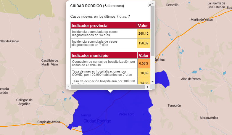 Cinco localidades han registrado positivos entre los mayores de 60 años en la última semana