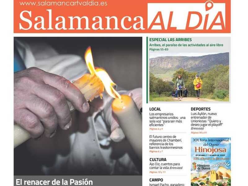 El número de abril del periódico de papel SALAMANCA AL DÍA sale a la calle este martes
