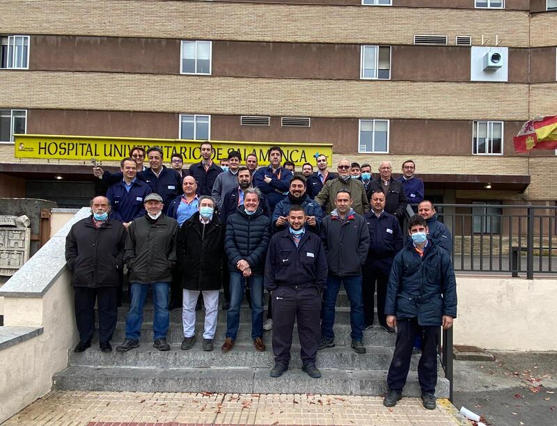 Última jornada de trabajo en el edificio del Clínico de Salamanca