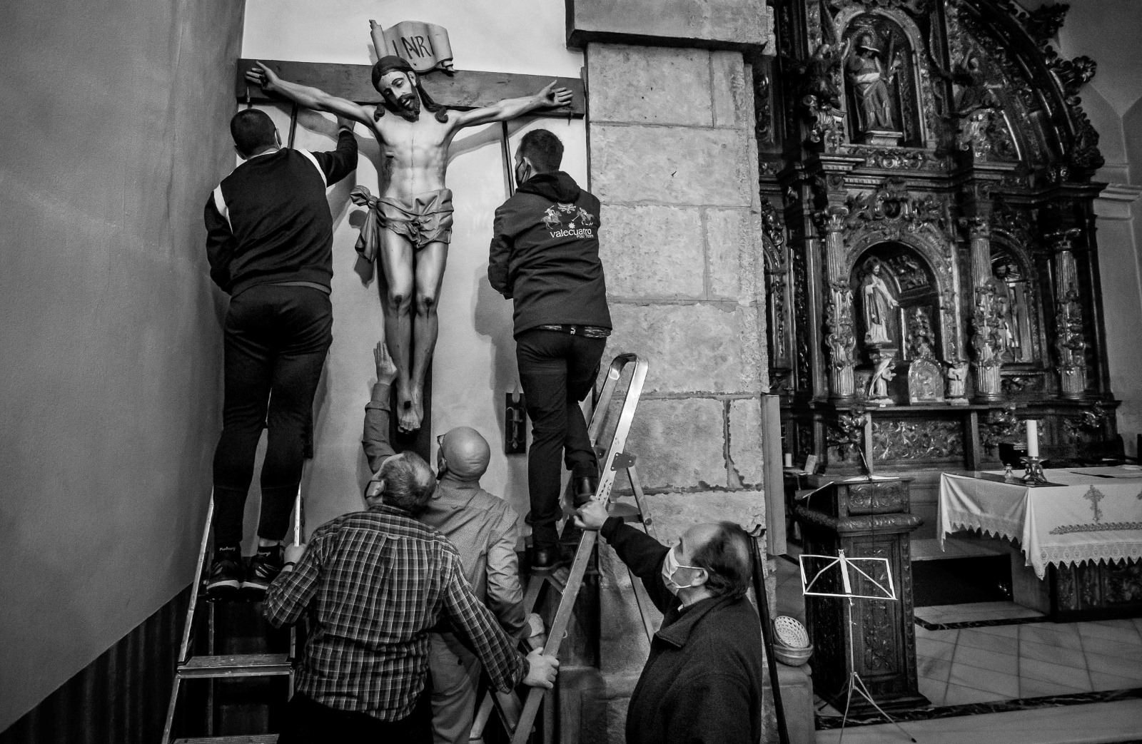 San Andrés baja a su Cristo Bendito para mantener un encuentro con él este Viernes