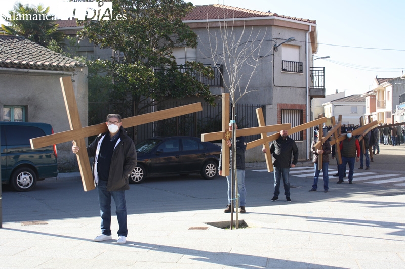 Villoria retoma su histórica tradición del Vía Crucis de hombres en el Viernes Santo